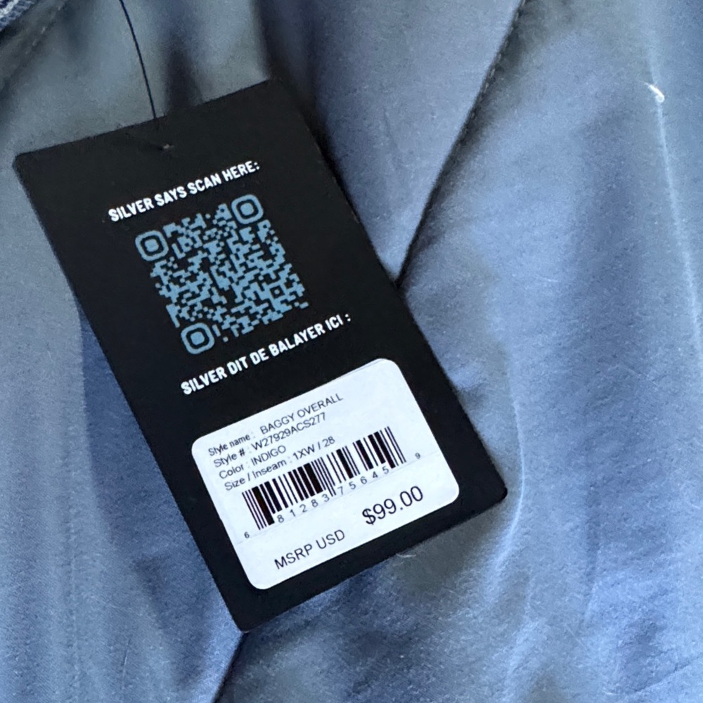 Silver Jeans Classic Blue Denim overalls - Picture 7 of 12